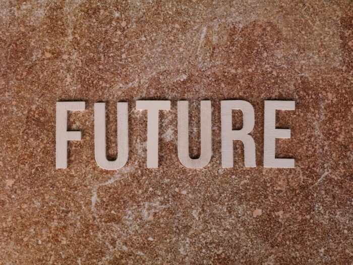 Le mot future sur un mur